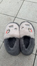 大嘴猴大嘴猴包跟棉拖鞋男款加厚底踩屎感冬天防滑保暖室內居家防滑女士 深灰【抗寒保暖】 42-43 標準碼 曬單實(shí)拍圖