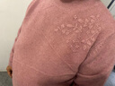 金兔品牌羊毛衫女中年女士2025秋冬新款媽媽加厚毛衣保暖針織打底上衣 粉色 加厚 XL 【建議105-115斤】 曬單實(shí)拍圖