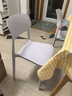 全品屋餐椅凳子塑料椅子辦公椅靠背休閑椅書(shū)桌椅學(xué)習椅化妝椅電腦椅 曬單實(shí)拍圖