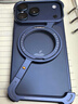 派凡【磁吸旋轉支架殼】適用蘋(píng)果iphone17promax手機殼apple保護套金屬無(wú)邊框裸機感鏤空散熱防摔新款 深邃藍-360°旋轉支架【磁吸充電/氣囊防摔】 iphone 17Promax 曬單實(shí)拍圖