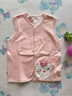 貝肽斯嬰兒馬甲春秋打底兒童坎肩寶寶背心純棉男女童衣服馬甲 粉色寶貝 90 cm 曬單實(shí)拍圖