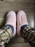 潔麗雅（Grace）棉拖鞋女士冬季居家包跟保暖厚底防滑居家用毛毛絨棉鞋女冬天 曬單實(shí)拍圖