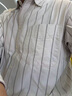 優(yōu)衣庫合作款/男裝女裝牛津紡寬松條紋襯衫/長(cháng)袖襯衣25秋冬480802 31 米色 S /165/84A 曬單實(shí)拍圖