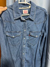 Levi's李維斯女士美式經(jīng)典翻領(lǐng)時(shí)尚寬松簡(jiǎn)約舒適藍色上衣牛仔襯衫 淺藍色 86832-0018 S 曬單實(shí)拍圖