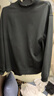 優(yōu)衣庫合作款/男裝女裝寬松柔軟高領(lǐng)套頭衫/長(cháng)袖25秋冬新款481349 09 黑色 XL /180/108B 曬單實(shí)拍圖