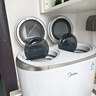 美的（Midea）分區洗波輪迷你洗衣機 MNBB10VH70E 內衣洗衣機小型嬰兒懶人洗衣機 雙子座 同洗同脫 國家補貼 曬單實(shí)拍圖