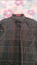 皮爾卡丹（pierre cardin）秋冬羊毛襯衫男士加絨加厚保暖襯衫中老年格子免燙羊毛襯衣 879咖啡色(加絨) 加厚 XL 175【建議135-155斤】 曬單實(shí)拍圖