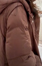 播商場(chǎng)同款白鵝絨連帽中長(cháng)款羽絨服女24冬新款保暖外套BDR4RD3536 O80椒褐 M 曬單實(shí)拍圖