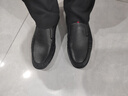 蜘蛛王（SPIDER KING）樂(lè )福鞋男商務(wù)休閑皮鞋套腳豆豆鞋中年爸爸鞋男 36228 黑色 43  曬單實(shí)拍圖