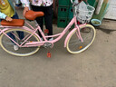 飛鴿（FLYING PIGEON）自行車(chē)成人通勤車(chē)自行車(chē)學(xué)生單車(chē)成人自行車(chē)通勤自行車(chē)女士自行車(chē) 標配櫻花粉|單速|(zhì)輻條輪+禮包 26寸適合160-185cm 曬單實(shí)拍圖