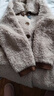 優(yōu)吻（YOUWen）皮草顆粒絨羊剪絨大衣皮毛一體女裝新款羊羔毛外套女冬中長(cháng)款 駝色 XL【140-150斤】 曬單實(shí)拍圖