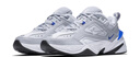 耐克（NIKE）Jordan官方耐克喬丹NIKE M2K TEKNO 男子運動(dòng)鞋AV4789 005狼灰/賽車(chē)藍/白金色/白/黑 43 曬單實(shí)拍圖