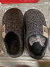 海瀾之家（HLA）棉拖鞋男士冬季室內家居家厚底踩屎感毛毛絨保暖防滑耐磨拖鞋男款 水墨黑 42-43 【適合41-42碼腳】 曬單實(shí)拍圖