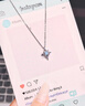 Fanci范琦北極星項鏈女輕奢高級感輕奢吊墜生日禮物送女友老婆2025新款 項鏈[星光藍] 曬單實(shí)拍圖