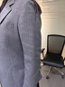 威可多（VICUTU）男士潮流收藏家休閑西服秋冬橙標禮服羊毛西裝外套 灰色 180A 曬單實(shí)拍圖