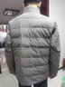 羅蒙（ROMON）羽絨服男款2025冬季輕薄外套休閑立領(lǐng)秋冬款中年爸爸裝 灰色B62605 白鴨絨 2XL 185 【155-170斤】 曬單實(shí)拍圖