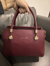 路易生活 LOUIS'S LIFE媽媽包中年女士大容量手提斜挎兩用輕便耐磨日常送媽媽送老婆禮物 酒紅 曬單實(shí)拍圖