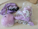 斯威（SWAY）輪滑鞋兒童溜冰鞋男女童初學(xué)套裝中小學(xué)滑輪滑冰旱冰鞋成人直排輪 莫紫八輪全閃+頭盔護具+一體支架 L (適合12歲-成人)平時(shí)鞋碼36-41 曬單實(shí)拍圖