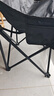小魔戶(hù)外折疊椅 超輕月亮椅露營(yíng)椅子便攜躺椅靠背椅釣魚(yú)凳野餐桌椅 黑 曬單實(shí)拍圖