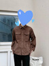 Bmuvlss輕奢男裝高檔品牌2025春季復古燈芯絨工裝夾克男寬松純棉外套男 咖啡色 L 120—140斤 曬單實(shí)拍圖