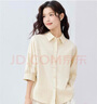 佐丹奴知識分子風(fēng)襯衫女新款純棉府綢破骨連肩中袖襯衣女05345463 11卡其 M 曬單實(shí)拍圖