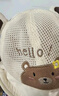 愛(ài)寶適嬰兒帽子春秋冬寶寶漁夫帽男女童盆帽外出遮陽(yáng)帽太陽(yáng)帽拼色熊T155 曬單實(shí)拍圖
