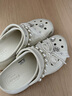 卡駱馳（CROCS）經(jīng)典珍珠蕾絲云朵洞洞鞋時(shí)尚百搭|211540 亞麻色-0HZ 39 (250mm) 曬單實(shí)拍圖