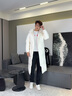 雪中飛長(cháng)款羽絨服男士冬季連帽御寒上衣舒適潮流外套情侶款百搭羽絨衣 曬單實(shí)拍圖