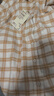 無(wú)印良品（MUJI）女式 法蘭絨 襯衫式夾克女外套25年秋季女裝 BC2POA5A 暗黃色格紋 L （165/88A） 曬單實(shí)拍圖