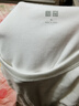 優(yōu)衣庫女裝柔滑彈力棉質(zhì)圓領(lǐng)T恤/長(cháng)袖基礎版型內搭新款480869 00 白色 M /160/84A 曬單實(shí)拍圖