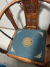 華幔盛庭中式紅木椅墊坐墊圈椅墊茶桌椅座墊 陶然居深藍(3cm海綿) 50*44cm 曬單實(shí)拍圖