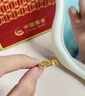 中國黃金（CHINA GOLD）黃金蝶戀花戒指女款足金百搭指環(huán)手飾品情人節生日禮物送女友老婆 蝶戀花戒指  約2.5g 曬單實(shí)拍圖