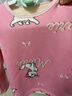 迪士尼寶寶（Disney Baby）童裝兒童保暖內衣男女童加絨套裝中小童冬季加厚睡衣 粉色 100 曬單實(shí)拍圖