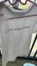 Calvin KleinJeans夏季女士休閑通勤經(jīng)典ck字母印花圓領(lǐng)純色內搭短袖T恤上衣 YAF-月光白 XS 曬單實(shí)拍圖