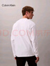 Calvin KleinJeans春秋男士休閑通勤ck刺繡純棉寬松純色打底衫長(cháng)袖T恤上衣 YAF-月光白 S 曬單實(shí)拍圖