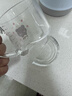 玻璃杯牛奶杯兒童早餐杯帶蓋勺可愛(ài)水杯學(xué)生咖啡杯 可愛(ài)小熊+竹蓋+木柄勺 350ml 曬單實(shí)拍圖