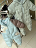 巴拉巴拉童裝嬰兒羽絨服寶寶連體衣新生兒2025冬加厚哈衣爬服208425120204 曬單實(shí)拍圖