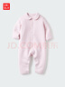 優(yōu)衣庫嬰幼兒寶寶壓線(xiàn)連體衣長(cháng)袖爬爬服嬰兒衣服25秋冬新款478819 10 水粉色 70cm 曬單實(shí)拍圖