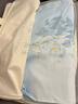 全棉時(shí)代四件套貢緞梭織純棉被套床單單雙人被套 春滿(mǎn)芳庭藍1.8米床 曬單實(shí)拍圖