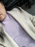 恒源祥一線(xiàn)成衣無(wú)縫羊毛衫女100%羊毛2025秋冬半高領(lǐng)寬松套頭打底毛衣 淺紫夾花 2XL 曬單實(shí)拍圖