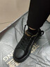 金利來(lái)（Goldlion）男鞋休閑皮鞋簡(jiǎn)潔大氣復古耐穿板鞋G578430141AAE黑色40 曬單實(shí)拍圖