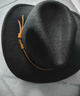 XINBUCKS西部牛仔帽禮帽男女歐美英倫風(fēng)騎士帽遮陽(yáng)帽子爵士帽少數名族風(fēng) 黑色（男女通用） 57-58cm 曬單實(shí)拍圖