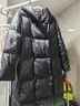AMII女裝2025冬季新款鉑金鴨絨長(cháng)外套寬松連帽面包服加厚大衣 黑色 M 160/84A 曬單實(shí)拍圖