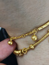 周生生鈴鐺黃金手鏈 三截元棍吊響鈴足金手飾素圈23716B計價(jià)8.05克 曬單實(shí)拍圖