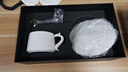 伊文鳳鳴玉瓷 咖啡杯碟套裝高檔輕奢陶瓷水杯情侶下午茶杯喬遷生日禮 【禮盒裝】羊脂玉瓷-鳳鳴咖啡杯+杯墊 曬單實(shí)拍圖