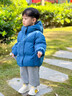 巴拉仔仔兒童羽絨服男童女童冬季加厚2025新款寶寶小童加厚面包服保暖外套 煙雨藍短款 男女同款 100 曬單實(shí)拍圖