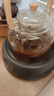 家用燒水壺泡茶大功率白茶煮茶耐熱電陶爐套組茶壺茶具高功率 黑色爐+壺 曬單實(shí)拍圖