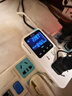 普彩 電表插座家用220V電費電量功率插座電力監測儀出租房空調計量電壓電流頻率功耗電度表 七孔位 10安 NFC手機通訊款 曬單實(shí)拍圖