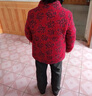 恒源祥女冬中老年人媽媽老人奶奶太太短款加厚加絨純棉襖棉服花棉衣外套 紅樹(shù)葉花 4XL (建議138斤) 曬單實(shí)拍圖