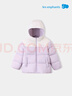 麗嬰房（Les enphants）【三防】?jì)和鸾q服男童女童羽絨外套撞色拼接厚款三防羽絨服 活力淺紫 130 cm 曬單實(shí)拍圖
